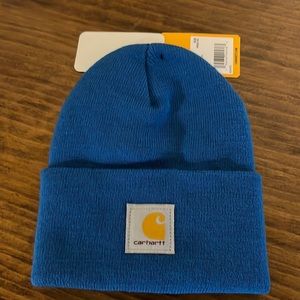 NWT blue carhartt knit beanie
